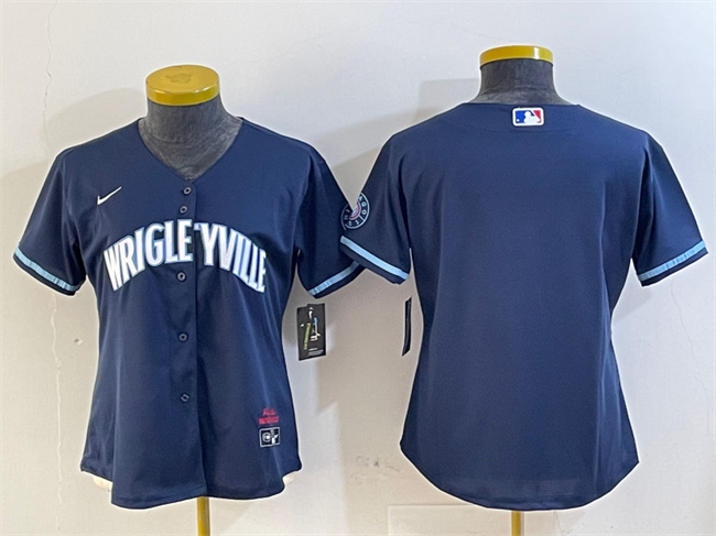 Youth Chicago Cubs Blank Navy City Connect Stitched Jersey Youth Chicago Cubs Blank Navy City Connect Stitched Jersey